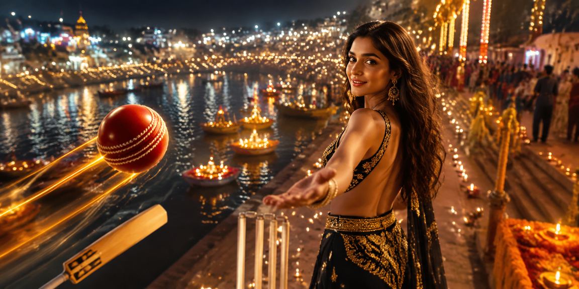 Night market in India where players follow IPL matches and Andar Bahar gaming